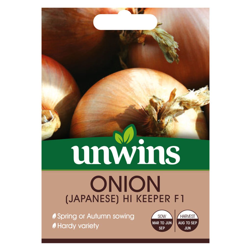 Unwins Onion Japanese Hi Keeper Seeds 5051618033060 2